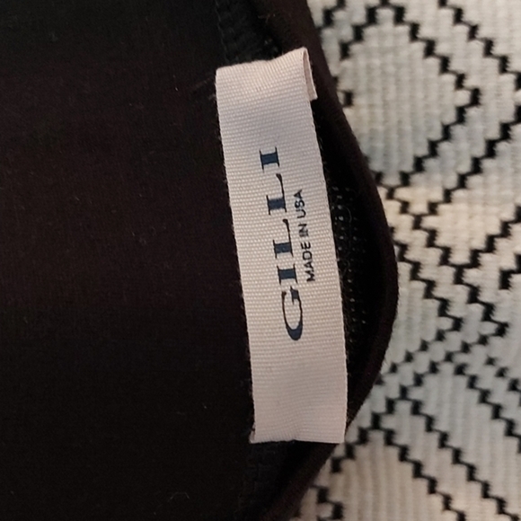 NWT Gilli Shelly Printed A Line Skirt Black and White Size Small - Picture 5 of 6